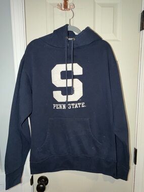 Blue 84 Navy Hooded Sweatshirt with Large White 'S' Penn State Graphic